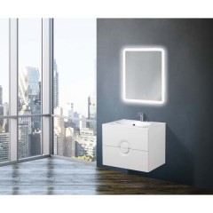 Тумба с раковиной BelBagno Onda 75 bianco lucido