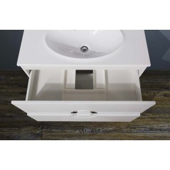 Тумба с раковиной BelBagno Onda 75 bianco lucido