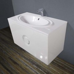 Тумба под раковину BelBagno Onda 100 bianco lucido ONDA-1000-2C-SO-BL