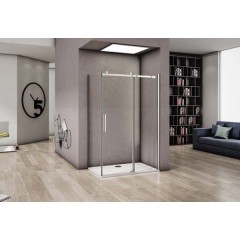 Душевое ограждение GooDDooR Altair WTW-110-C-CH+SP-90-C-CH