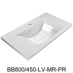 Тумба с раковиной BelBagno Marino 80 bianco lucido