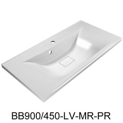 Тумба с раковиной BelBagno Marino 90 bianco lucido