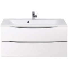 Тумба с раковиной BelBagno Marino 100 bianco lucido