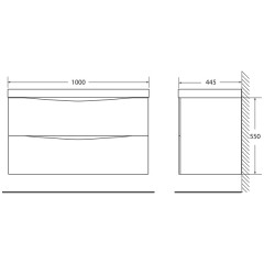 Тумба с раковиной BelBagno Marino 100 bianco lucido