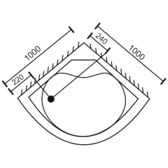 Поддон акриловый Royal Bath RB100BK