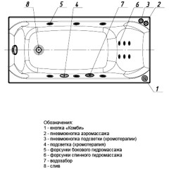 Ванна акриловая Aquatek Альфа 140