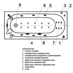 Ванна акриловая Aquatek Оберон 160