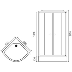 Душевая кабина Royal Bath RB90HK6-WT