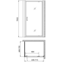 Душевой угол Gemy Sunny Bay S28130-A70