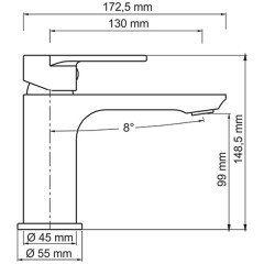 Смеситель для раковины WasserKRAFT Elbe 7403