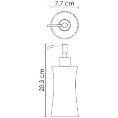 Дозатор для жидкого мыла WasserKRAFT Salm K-7699