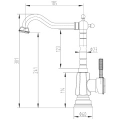 Смеситель для кухни Lemark Jasmine LM6605ORB