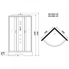 Душевая кабина Niagara Classic NG-3516-14