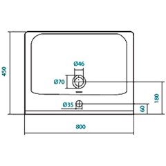 Тумба с раковиной ASB-Mebel Миранда 80