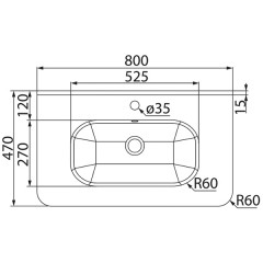 Iddis edifice edi80w0i95k тумба подвесная с умывальником 80 см