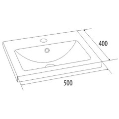 Тумба с раковиной Iddis Mirro 50 MIR50W0i95K