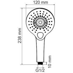 Ручной душ WasserKRAFT A101