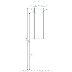 Шкаф подвесной Акватон Сакура 33 1A220803SKW8R