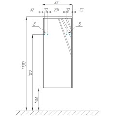 Шкаф подвесной Акватон Сакура 33 1A220703SKW80