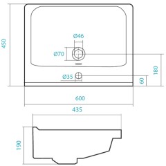 Комплект мебели Акватон Капри 60 таксония темная