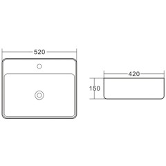 Раковина накладная BelBagno BB1367