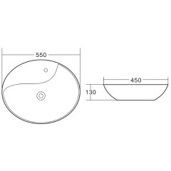 Раковина накладная BelBagno BB1370