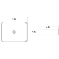 Раковина накладная BelBagno BB1386