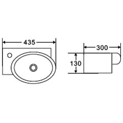 Раковина накладная BelBagno BB1059