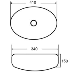 Раковина накладная BelBagno BB1080