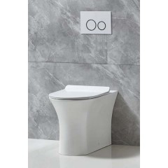 Унитаз приставной BelBagno Ancona BB1224CBR-P+BB2111SC безободковый