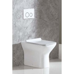 Унитаз приставной BelBagno Romano BB248CBR+BB2112SC безободковый