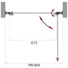 Душевая дверь BelBagno Sela SELA-B-1-80-C-Cr