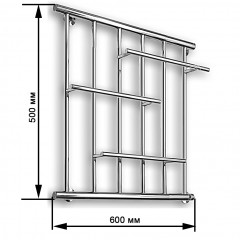 Полотенцесушитель водяной Ника Econ ПМ 6 50x60