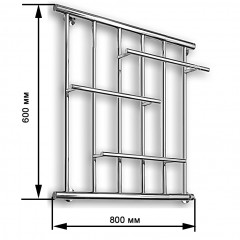 Полотенцесушитель водяной Ника Econ ПМ 6 60x80