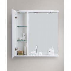 Зеркальный шкаф BelBagno Marino 60 bianco lucido MARINO-SPC-600/750-1A-BL-P-L