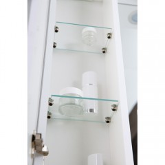 Зеркальный шкаф BelBagno Marino 60 bianco lucido MARINO-SPC-600/750-1A-BL-P-L