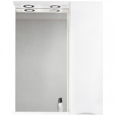 Зеркальный шкаф BelBagno Marino 60 bianco lucido MARINO-SPC-600/750-1A-BL-P-R