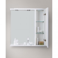 Зеркальный шкаф BelBagno Marino 60 bianco lucido MARINO-SPC-600/750-1A-BL-P-R