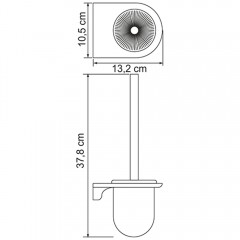 Ёршик для унитаза подвесной WasserKRAFT Kammel White K-8327WHITE