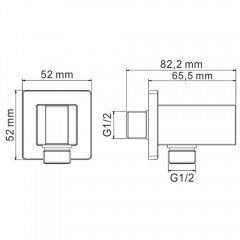 Шланговое подключение с держателем WasserKRAFT A086