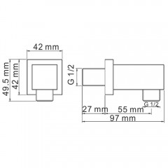 Шланговое подключение WasserKRAFT A089