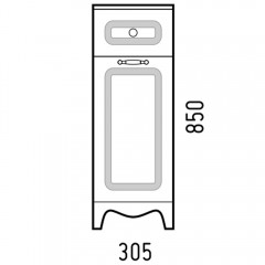 Комод Corozo Классика 30 SD-00000336