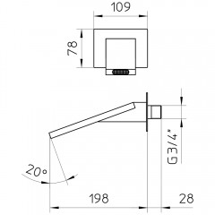 Излив Palazzani Track 9921E810