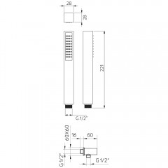 Душевой гарнитур Palazzani Young 9910A910G