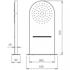 Верхний душ Palazzani Mis 9926H610