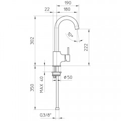 Смеситель для кухни Palazzani Idrotech 12536038