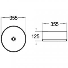 Раковина накладная SantiLine SL-1037