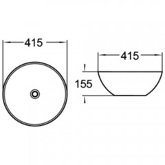 Раковина накладная SantiLine SL-1039