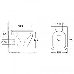 Инсталляция Grohe Rapid SL 38772001 + унитаз OWL Eld Ruta-H OWLT190601 безободковый с сиденьем