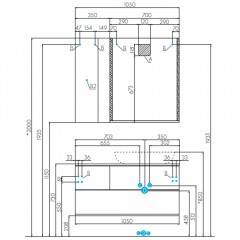 Шкаф подвесной Акватон Терра 35 1A247103TEKA0